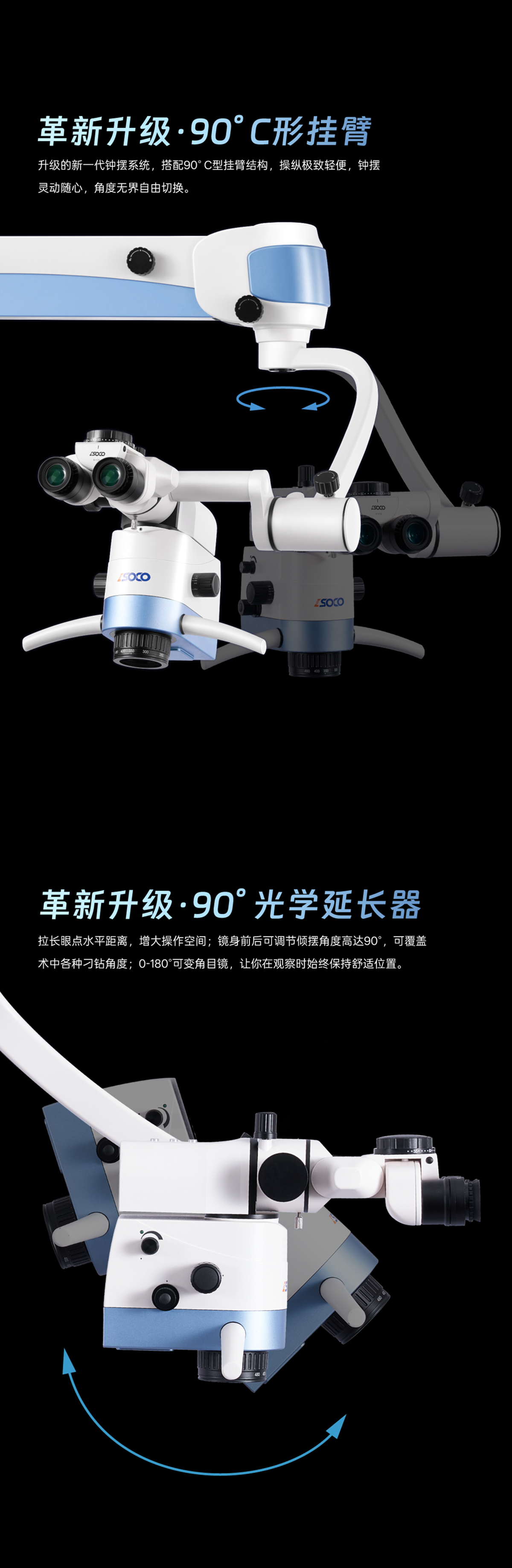 升级版摆动系统与 90° 臂 bracket 升级版摆动系统与 90° 臂 bracket - SCM860 Ultra